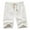 White, variant on MRULIC jeans for men Washed Fashion Shorts Pants Summer Men's Beach Casual Pants Cropped Men's pants Men Board Shorts Black L