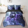 thumbnail image 2 of Castle Fairy Twin Safari Wolf Crow Rose Butterfly Bedding Set, 2 of 8