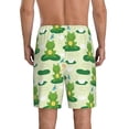 thumbnail image 4 of Lsque Cute Frog1 Mens Sleep Pajama Shorts,Short Pajama Pants, Cotton Ultra-Soft Knit-XX-Large, 4 of 9