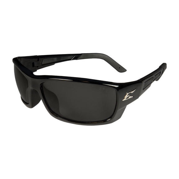 Edge Eyewear Brazeau Slim Fit Safety Glasses Smoke Lens Black Frame 1 pk