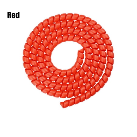 High Quality 1 Meter Length Outdoor For Xiaomi M365 Spiral Protection Cable Management Brake Line Cover Electric Scooter Parts RED