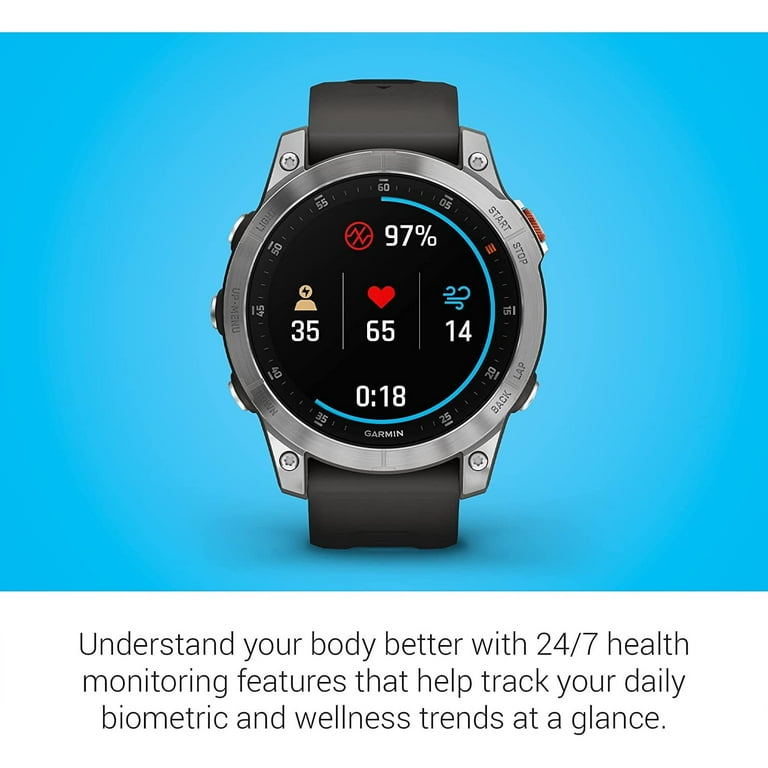 Garmin epix Gen 2, Premium active smartwatch, touchscreen AMOLED display, Adventure Watch with Advanced Features, Slate Steel Garmin epix Gen 2, Premium active smartwatch, touchscreen AMOLED display, Adventure Watch with Advanced Features, Slate Steel