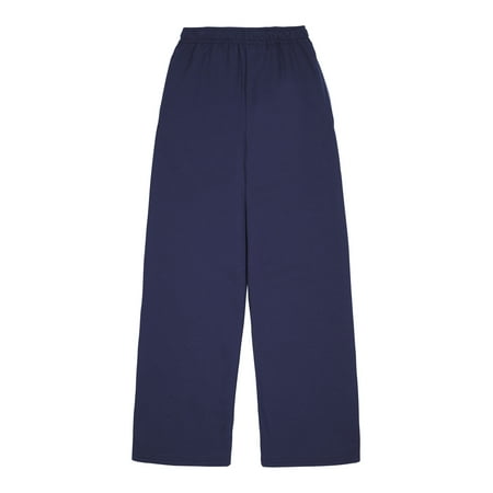 fruit of the loom men's and big men's fleece open bottom sweatpant with pockets