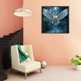 thumbnail image 4 of Cuadros Decorativos 5D bricolaje diamante pintura completo redondo taladro blanco búho decoración de la pared artesanías de diamantes de imitación JShteea Nuevos Originales, 4 of 8