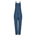 thumbnail image 4 of Women's Loose Overalls with Large Pockets - Strap Design, Casual Summer Jumpsuit, Polyester-Spandex, 4 of 4