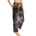 thumbnail image 2 of Bingfone Pajamas For Women,Watercolor Snake Skin Pajama Pants With Pockets-Medium, 2 of 9