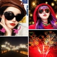 thumbnail image 4 of Heart Sunglasses for Women Men Festival Party Rave Light Changing Heart Effect Diffraction Glasses UV400 Protection, 4 of 7