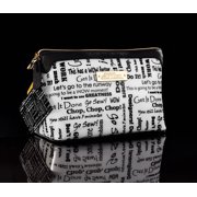 Project Runway "Let's Go To The Runway" Cosmetic Case, Black Trim