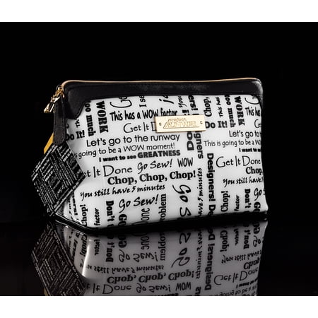 Project Runway "Let's Go To The Runway" Cosmetic Case, Black Trim