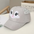 thumbnail image 2 of Weikingp Clearance! Baseball Cap, Bunny Sunhat Hats Cartoon Cap Beret Girls Sun Soft Baby Hat Boy Eaves Baseball Kids Hat, Womens Baseball Caps, Sun Hats for Women Grey, 2 of 2