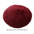 thumbnail image 4 of Sonducket Gorros de piel de boina, sombrero clásico de estilo coreano, tocado romántico de otoño, ropa de fiesta, suministros de ropa para mujeres y Sombreros vino rojo Sonducket AP010201-09B, 4 of 6