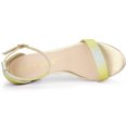 thumbnail image 4 of BLISSFUL STEP Women's Glitter Gradient Color Chunky Heel Sandals, 4 of 6