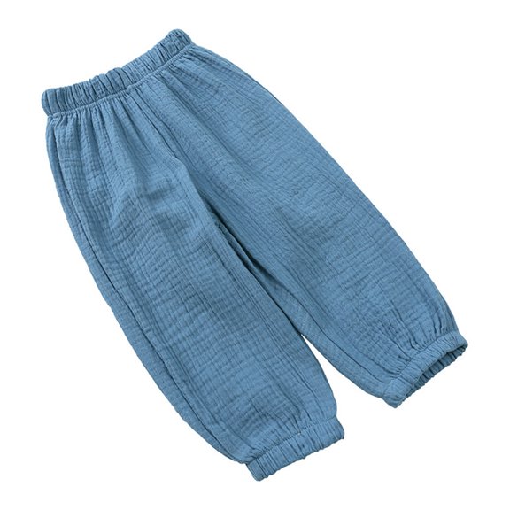 Chenyin Baby Kids Boys Girls Pants Spring Summer Anti-Mosquito Trousers Unisex Soft Cotton Bloomers for Toddler 1-8 Years
