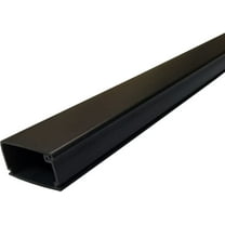 Large 5 Foot Latching Surface Cable Raceway - Channel Size: 1.3"W x 0.75"H - 5 Sticks - Black