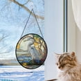 thumbnail image 5 of Hanging Stained Glass for Windows Heron - Stained Glass for Windows Heron, Festival Gift Ornament, Year-Round Decorative Piece, Home Wall & Window Art, 5 of 6