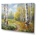 thumbnail image 2 of Designart "Spring Awakening Birch Woods II" Tree Birch Canvas Print, 2 of 5