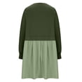 thumbnail image 5 of IROINNID Long Sleeve Dress for Women Over Sized Sweatshirt Dress Round-Neck Ladies Casual Dresses,Green, 5 of 7