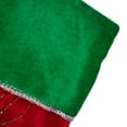 thumbnail image 3 of Northlight 19.5" Red Velveteen Fishing Themed Christmas Stocking with Green Cuff, 3 of 6