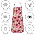 thumbnail image 6 of Pofeuu Rose Flowers Print Aprons with Pockets, Cute Aprons for Kitchen, Cooking, Server, Barber, Chef Apron, 6 of 7