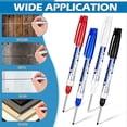 thumbnail image 5 of 4 Pcs Deep Reach Markers Long Nose Marker Waterproof Deep Hole Marker 30 mm Reach Permanent Markers, 4 Colors, 5 of 5