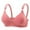 A235 Pink, variant on Wireless T-Shirt Bra for Women with Zigzag Texture Pattern Full Figure Support Bralette Wide Smoothing Back Band and Comfort Straps Versatile Everyday Bra with Decorative Charm