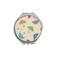 thumbnail image 1 of Umbrella Cloud Rain Drip Sun Hand Compact Mirror Round Portable Pocket Glass, 1 of 3