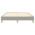 thumbnail image 3 of vidaXL Bed Frame Light Grey 152x203 cm Queen Fabric, 3 of 5