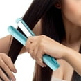 thumbnail image 4 of 2025 New 2-in-1 Mini Curling Wand Flat Iron Hair Straightener, Long-Lasting Portable Travel Curling Wand for Women Girls (Blue), 4 of 6