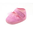 thumbnail image 6 of Newborn Baby Girl Soft Sole Lace Shoes Anti-slip Cotton Prewalker Walking Shoes 3-12M, 6 of 6