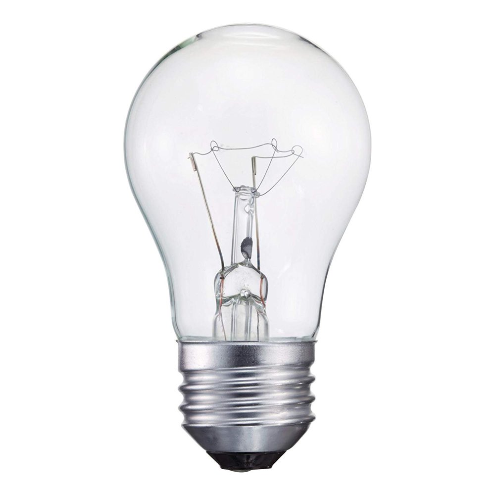 Philips 299990 Appliance Light Bulb, 40Watt, A15 Glass Size, 1750 Hour