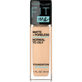 thumbnail image 1 of Maybelline New York Fit Me Matte + Poreless Foundation Makeup, Ultra-Lightweight Formula Controls Shine, for Normal to Oily Skin, 124 soft sand ,30 ml, 1 of 6