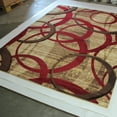 thumbnail image 2 of Chester Abstract Red/Brown Area Rug, 2 of 2