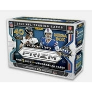 2021 Panini Prizm NFL Football MEGA Box (40 cards/bx incl. ONE Memorabilia or Autograph card)