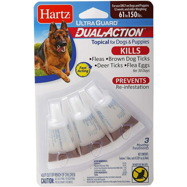 Hartz UltraGuard Dual Action Topical Flea & Tick Treatment for Dogs and