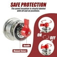 thumbnail image 3 of ARCADORA 12V Battery Disconnect Switch Kit Heavy Duty 300A Cut Off Power for Cars Trucks Boats RVs Easy Install, 3 of 4