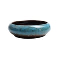thumbnail image 5 of Dtchengua 7 Inch Ceramic Bonsai Pots with Drainage Hole, Shallow Planter for Indoor Outdoor, Round Planter, Cactus Pot, Office Decor for Plant Lovers, Blue, 5 of 6