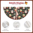 thumbnail image 3 of Daiia Dragon With Hohoho Drawing Merry Christmas Tree Skirt , Xmas Large Lace-up Tree Skirt, Santa Snowflakes Rustic Home Decorations New Year Party Farmhouse Decor-30", 3 of 6