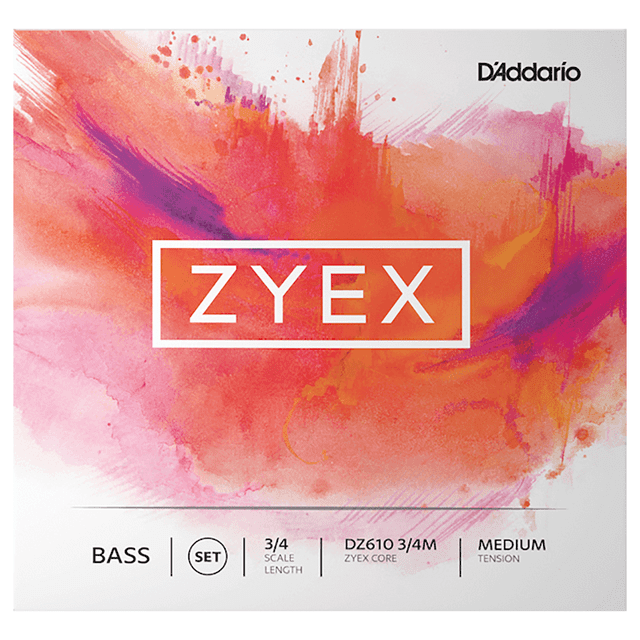 Juego De 4 Cuerdas Daddario Zyex Dz610 Para Contrabajo 3 4 D'Addario Dz610