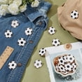 thumbnail image 5 of 24 Pcs Football Enamel Pins 1 inch Black and White Soccer Ball Sports Enamel Lapel Pin Sports Ball Alloy Brooches Football Team Spirit Pin for DIY Hat Bags Backpacks Gifts for DIY Fans, 5 of 6