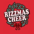 thumbnail image 2 of Mens Lost Gods Rizzmas Cheer Wreath T Shirt, 2 of 5