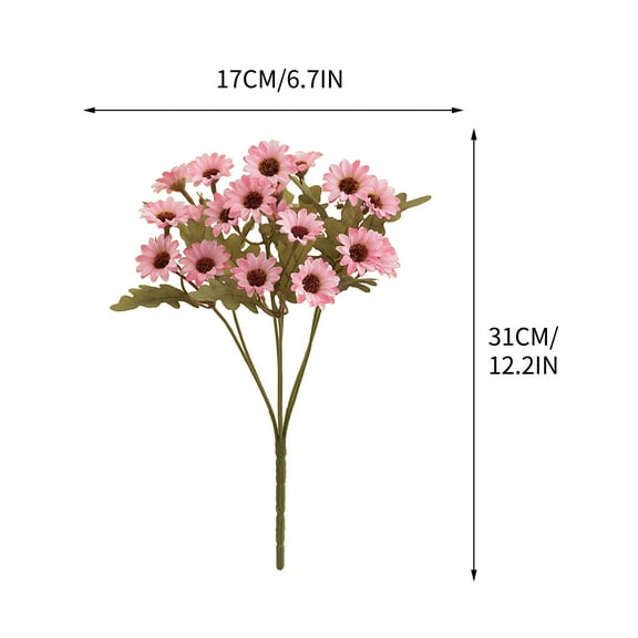 Artificial Silk Flowers, Simulation Bouquet, Long Chamomile Chrysanthemum Orchid Arrangement, Realistic Lifelike Decorative Home Wedding Party Centerpiece