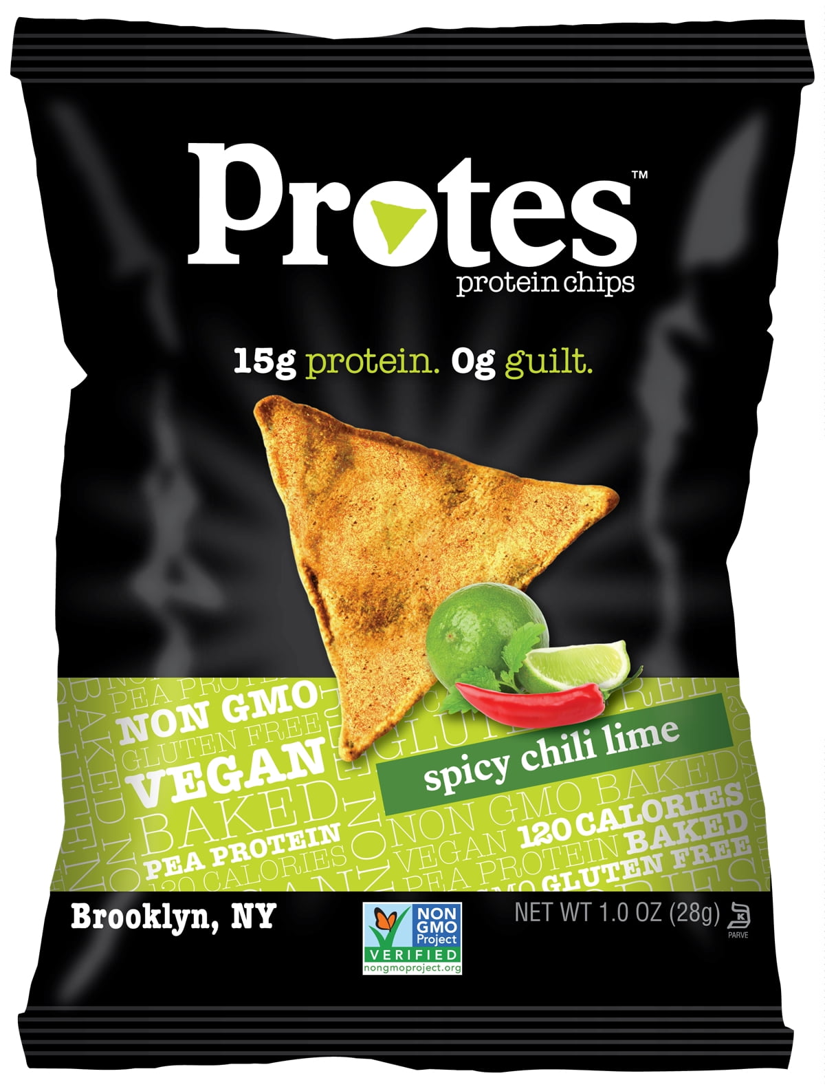 Protes Protein Chips, Spicy Chili Lime, 24 1 Ounce Bags