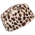 thumbnail image 3 of Gustave Leopard Print Faux Fur Hats for Women Cossack Russian Style Warm Hat Winter Fluffy Hat Thick Ski Beanie Cap "White", 3 of 9