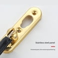 thumbnail image 2 of Moyic amplio de la protección contra robo de la cerradura de cadena de la seguridad de la puerta del acero inoxidable alto Cerraduras de hardware Plata, 2 of 6