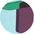 thumbnail image 1 of Ahgly Company Machine Washable Indoor Round Transitional Velvet Maroon Purple Area Rugs, 6' Round, 1 of 7