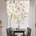 thumbnail image 3 of Pink Spring Floral Balloon Curtains 63 Inch Length for Living Room/Bedroom, Flowers Elegant Pastoral Botanical Rod Pocket Privacy Door Curtains Decorative Tie Up Shade for Window 52"x63", 3 of 8