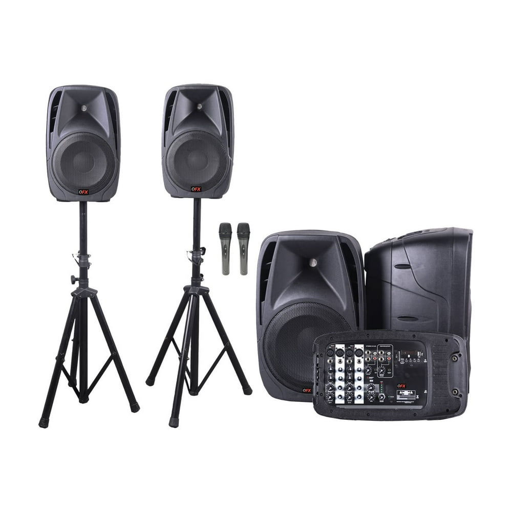 QFX SM211 Speaker system for PA system wireless Bluetooth