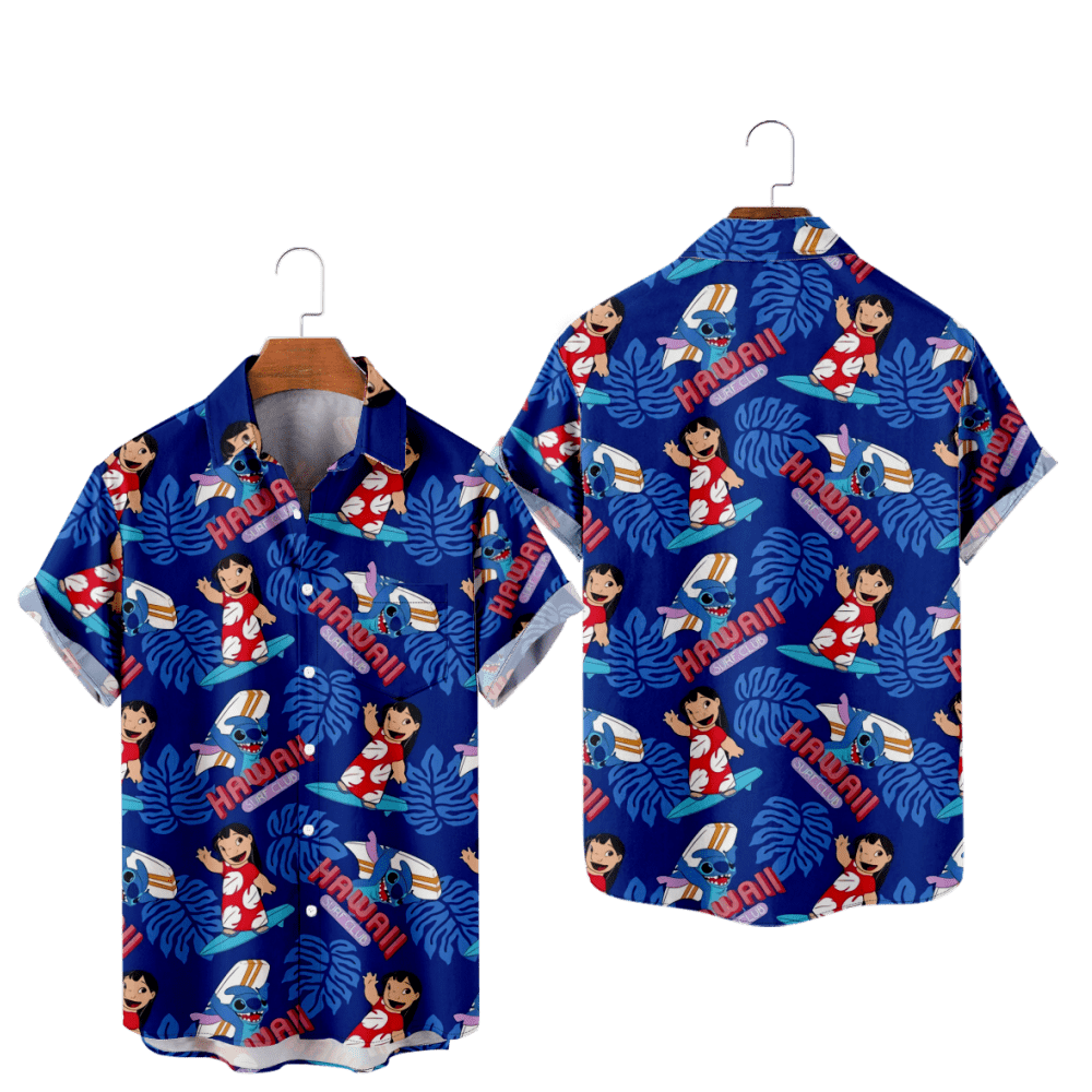 Disney Lilo & Stitch Tshirts Short Sleeves 3D Printed Short Sleeves