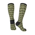 thumbnail image 3 of Zufioo Green Snake Print Long High Thigh Socks Knee-High Warm Stocking Women Boot Sock Leg Warmer High Socks for Daily Wear, Cosplay, 3 of 6