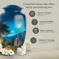thumbnail image 7 of MUKTIVE Cross Urn for Human Ashes Adults - Decorative Moon Urn for Ashes Female - Large Memorial Urns for Adults - 10 Inch Urns for Burial Father, 7 of 7